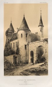 ...pl. 89, Château du Vaumissel Calvados, 1860. tekijältä Victor Petit