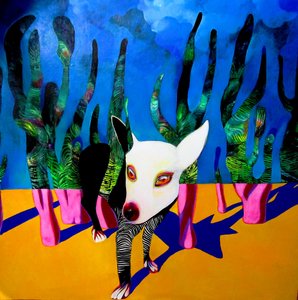 Eläväinen surrealistinen koira