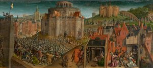 Tituksen valloitus Jerusalemissa (öljy paneelille) (470981:n yksityiskohta)