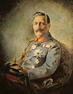 Wilhelm II, imperador alemão, c.1916 (óleo sobre tela)finlandês