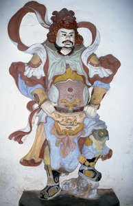 Temppelin vartijan patsas, Thien Mu Pagoda, Hue, Vietnam