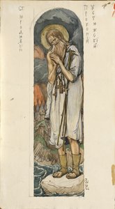 Pyhä Prokopius Ustyugista Tutkimus freskoille Kiovan Pyhän Vladimirin katedraalissa, 1884-1889 tekijältä Viktor Mikhaylovich Vasnetsov