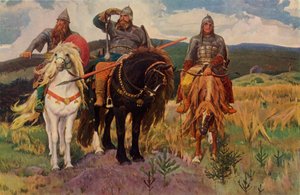 The Warriors, 1898, 1965. tekijältä Viktor Mikhaylovich Vasnetsov