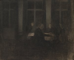 Ilta salissa tekijältä Vilhelm Hammershøi