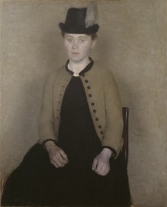 Ida Ilsted, myöhemmin taiteilijan vaimo tekijältä Vilhelm Hammershøi