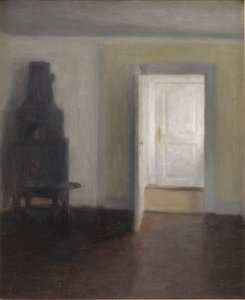 Sisustus. Vanha liesi tekijältä Vilhelm Hammershøi