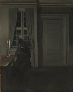 Kolikoiden keräilijä tekijältä Vilhelm Hammershøi