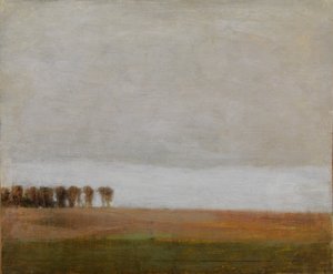 Näkymä Jægersborg Allélle. Gentofte, Kööpenhaminan pohjoispuolella tekijältä Vilhelm Hammershøi