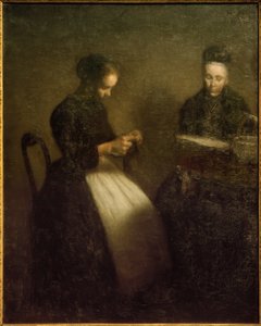 Abendinterieur tekijältä Vilhelm Hammershoi