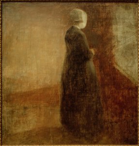 Vanha nainen tekijältä Vilhelm Hammershoi