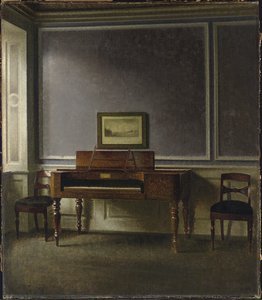 Vanha piano. Strandgade 30 (The Old Piano. Strandgade 30) tekijältä Vilhelm Hammershoi