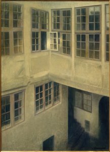 Patio. Strandgade 30 tekijältä Vilhelm Hammershoi
