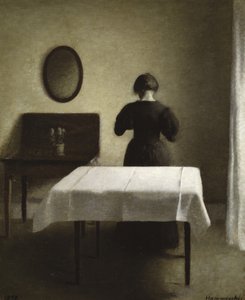 Sisätilat, 1898 tekijältä Vilhelm Hammershoi