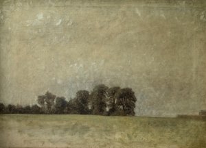 Maisema, 1909 tekijältä Vilhelm Hammershoi
