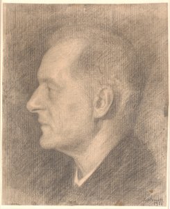 Alfred Bramsenin muotokuva, profiili jne. tekijältä Vilhelm Hammershøi