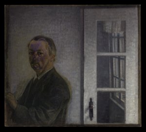 Omakuva Spurveskjulissa tekijältä Vilhelm Hammershøi