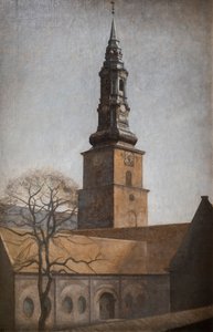 Pyhän Pietarin kirkko, Kööpenhamina tekijältä Vilhelm Hammershoi