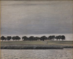 Aurinkosadetta koskeva tutkimus, Gentofte-järvi tekijältä Vilhelm Hammershoi