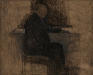 Arkkitehti Thorvald Bindesbøll tekijältä Vilhelm Hammershøi