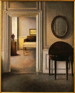 Musiikkihuone, 30 Strandgade, n. 1907 tekijältä Vilhelm Hammershoi