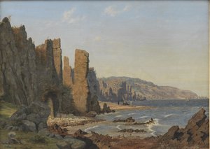 Kallioinen rannikko. Rø, Bornholm