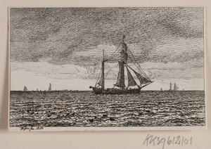 Myrsky täysillä purjeilla tekijältä Vilhelm Kyhn