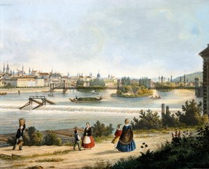 Praha Moldava-joen varrella (Vltava), kirjoittanut Vincent Morstadt, Tšekki
