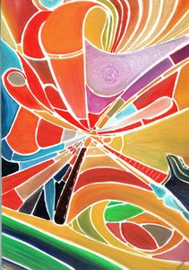 Alliduquotalion, 2016, (öljy kankaalle) tekijältä Vincent Alexander Booth