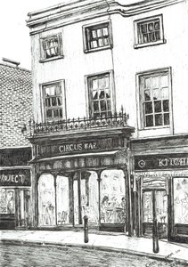 Cheltenham Spa, 2017, (muste paperille) tekijältä Vincent Alexander Booth