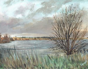 Fannyside Loch, 2009, (akryyli kankaalle) tekijältä Vincent Alexander Booth
