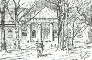 Harvard Boston USA, 2003, (muste paperille) tekijältä Vincent Alexander Booth