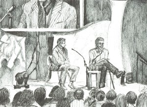 Johnny Walkerin haastattelu; 2007; (mustetta paperille) tekijältä Vincent Alexander Booth