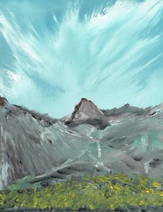 Lakeland Hills, 2010, (akryyli kankaalle) tekijältä Vincent Alexander Booth