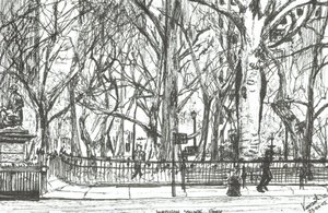 Madison Square Park New York, 2003, (muste paperille) tekijältä Vincent Alexander Booth