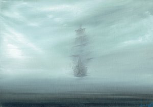 Pacific Dawn, 2017, (öljy kankaalle)