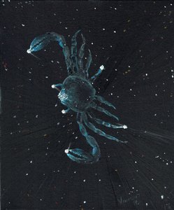 Tähtimerkki Syöpä, 2016, (öljy kankaalle) tekijältä Vincent Alexander Booth