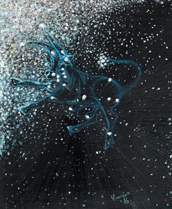 Tähtimerkki Härkä, 2016, (öljy kankaalle) tekijältä Vincent Alexander Booth