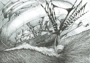 Storm Creators Etelämanner, 2017, (Ink on Paper tekijältä Vincent Alexander Booth