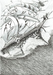 Storm Creators Arafura Sea, 2017, (muste paperille) tekijältä Vincent Alexander Booth