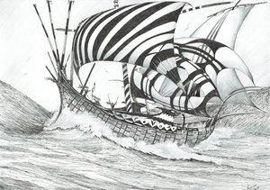 Storm Creators Joonianmeri, 2017, (muste paperille) tekijältä Vincent Alexander Booth