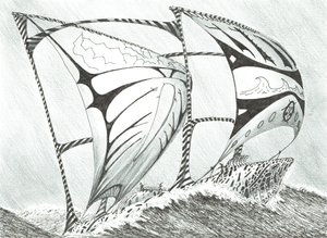 Storm Creators Lincoln Sea, 2017, (muste paperille) tekijältä Vincent Alexander Booth