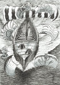 Storm Creators Filippiinien meri, 2017, (Tussi paperille) tekijältä Vincent Alexander Booth