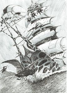 Storm Creators Timor Sea, 2017, (muste paperille) tekijältä Vincent Alexander Booth