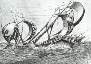 Myrskyntekijät Tyrrhenan Sea, 2018 tekijältä Vincent Alexander Booth