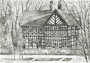 The Gatehouse at Bramhall Park, 2007, (muste paperille) tekijältä Vincent Alexander Booth