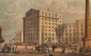 Sokerinjalostamo Leman Streetissä, Stepneyssä, Lontoossa, 1851