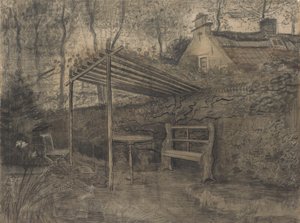 Puutarhan kulma. tekijältä Vincent van Gogh