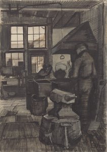 Forge, 1882. tekijältä Vincent van Gogh