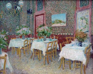 Ravintolan sisustus, 1887. tekijältä Vincent van Gogh