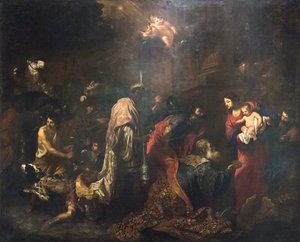 The Adoration of the Magi (öljy kankaalle) tekijältä Vincent Malo